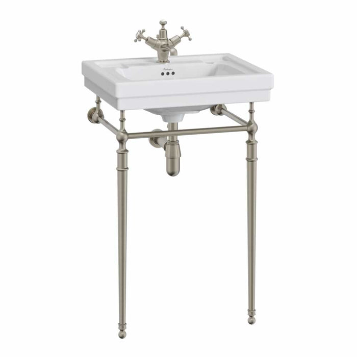 Burlington Contemporary Basin With Regal Washstand - 580mm