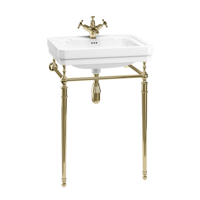 Burlington Contemporary Basin With Regal Washstand - 580mm