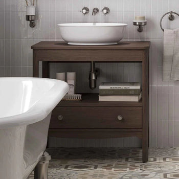 Burlington Guild 1 Drawer Floorstanding Vanity Unit With Worktop
