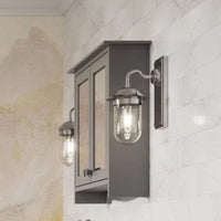 Burlington Guild Clear Glass Wall Light - Bathroom Lighting
