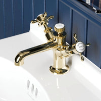 Burlington Guild Deck Mounted Mono Basin Mixer Tap, Gold variant