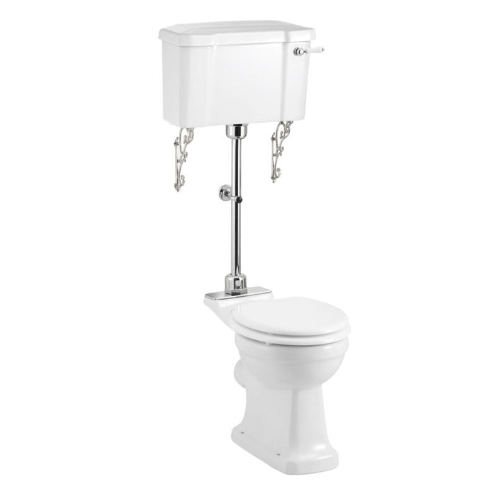 Burlington Rimless Medium Level Toilet With Cistern