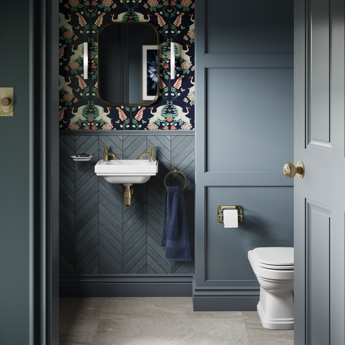 Burlington Riviera 450mm Wall Hung Cloakroom Rectangular