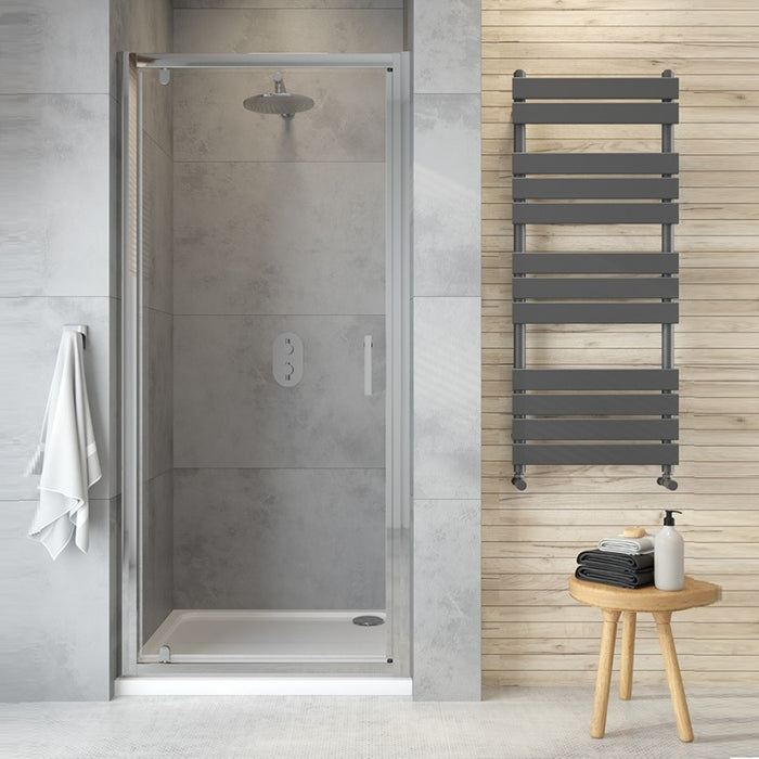Sonas City Plus 6mm Pivot Recessed Shower Door - Chrome