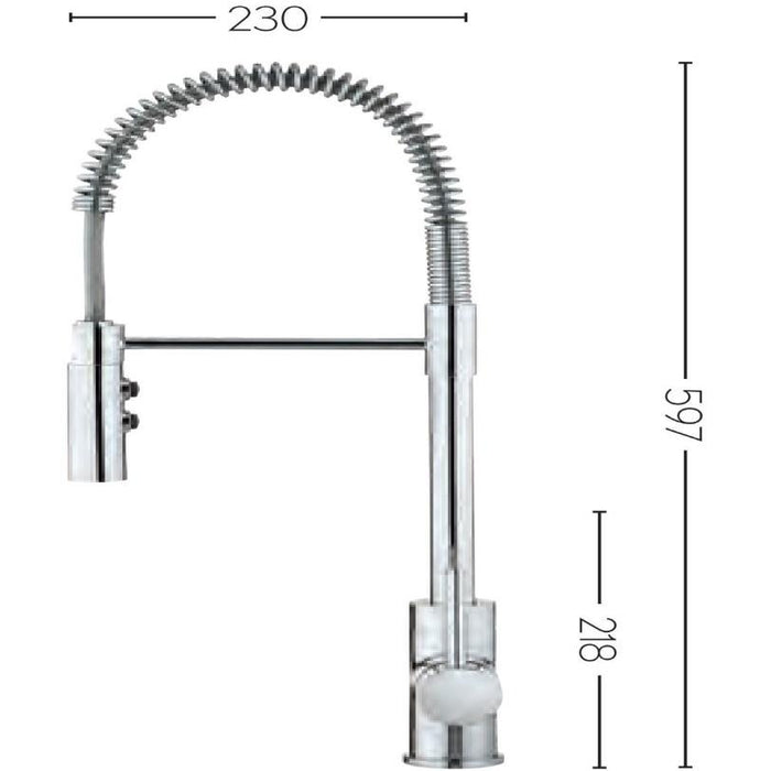 Crosswater Cook Single Lever Kitchen Sink Mixer Tap Chrome