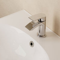 Crosswater Flow Mini Mono Basin Mixer Tap With Click Clack Waste - Chrome