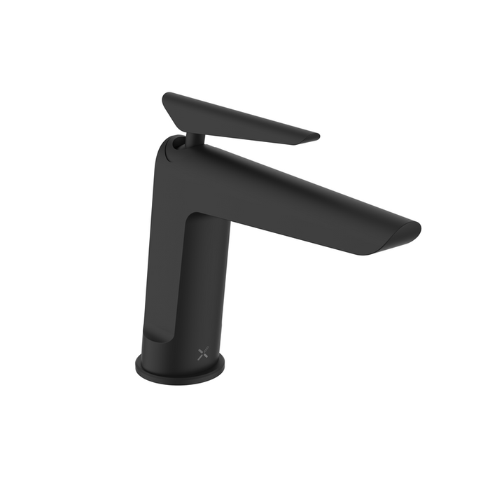 Crosswater Foile Mono Basin Mixer Tap - Matt Black - Basin
