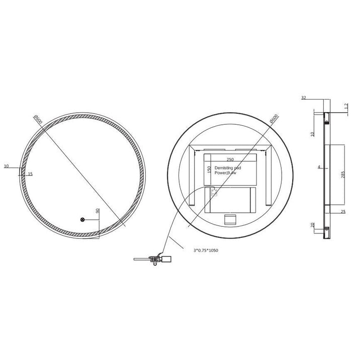 Crosswater Infinity Illuminated Mirror