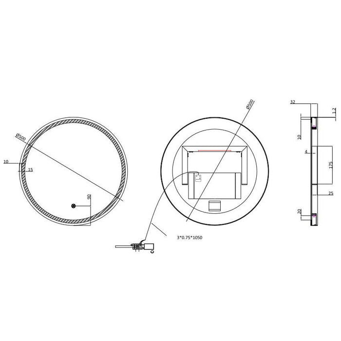 Crosswater Infinity Illuminated Mirror