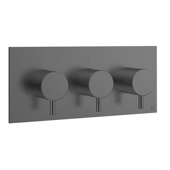 Crosswater MPRO 2 Outlet 3 Handle Landscape Concealed