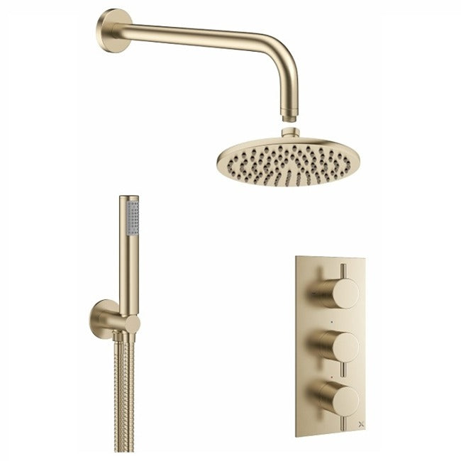 Crosswater MPRO 2 Outlet 3 Handles Thermostatic Shower