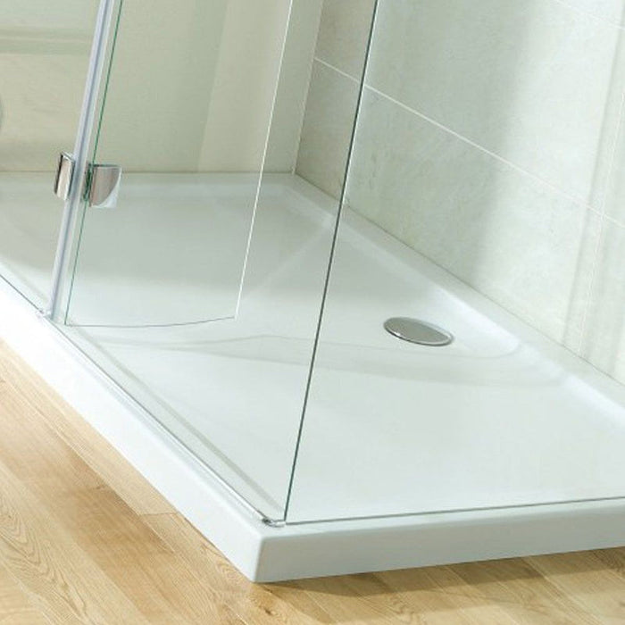Crosswater Rectangular Walk-In Shower Tray - White - 1700mm