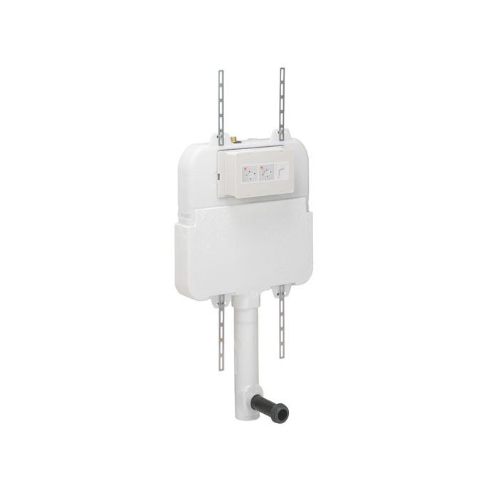 Crosswater Slim Line Concealed Cistern - White - Concealed