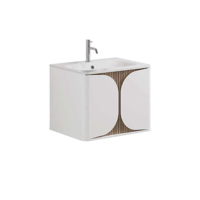 Crosswater Tambour 1 Drawer Wall Hung Vanity With Basin