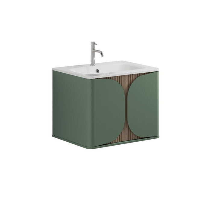 Crosswater Tambour 1 Drawer Wall Hung Vanity With Basin