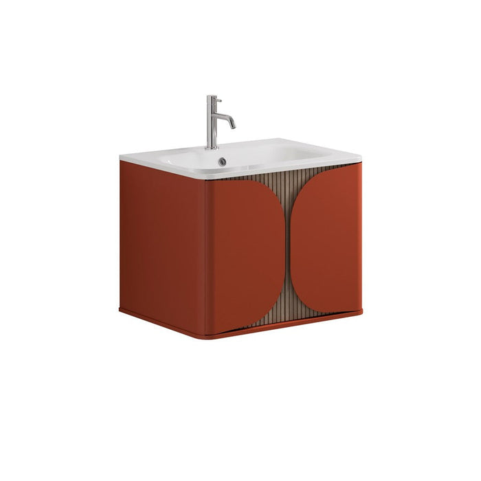 Crosswater Tambour 1 Drawer Wall Hung Vanity With Basin