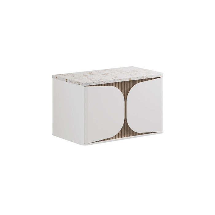 Crosswater Tambour 1 Drawer Wall Hung Vanity With Worktop