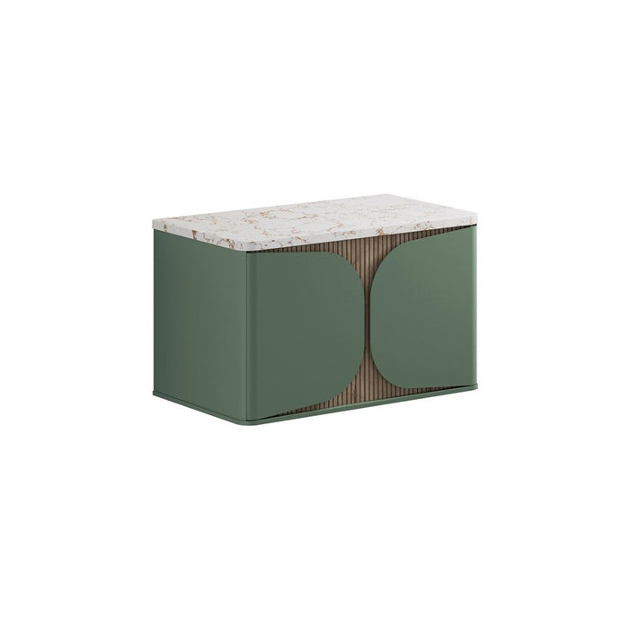 Crosswater Tambour 1 Drawer Wall Hung Vanity With Worktop