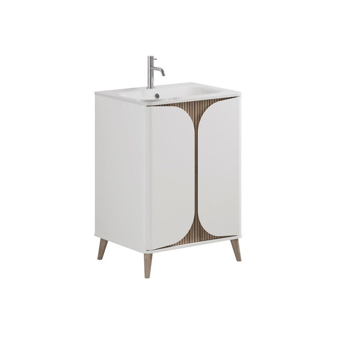 Crosswater Tambour 2 Door Floorstanding Vanity With Basin