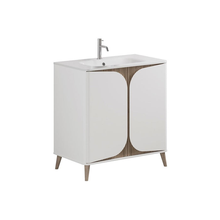 Crosswater Tambour 2 Door Floorstanding Vanity With Basin