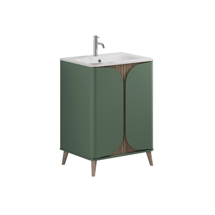 Crosswater Tambour 2 Door Floorstanding Vanity With Basin