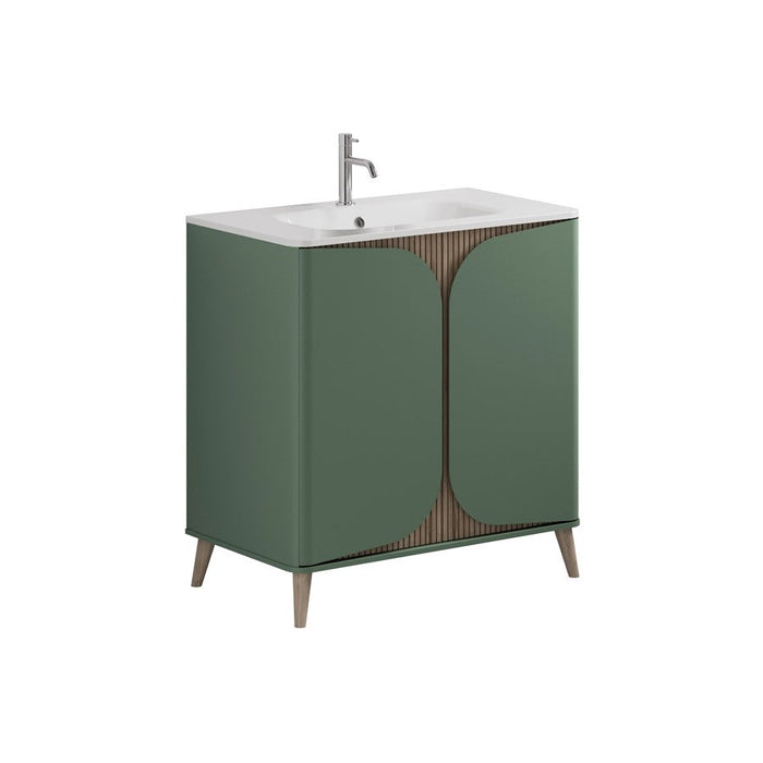 Crosswater Tambour 2 Door Floorstanding Vanity With Basin
