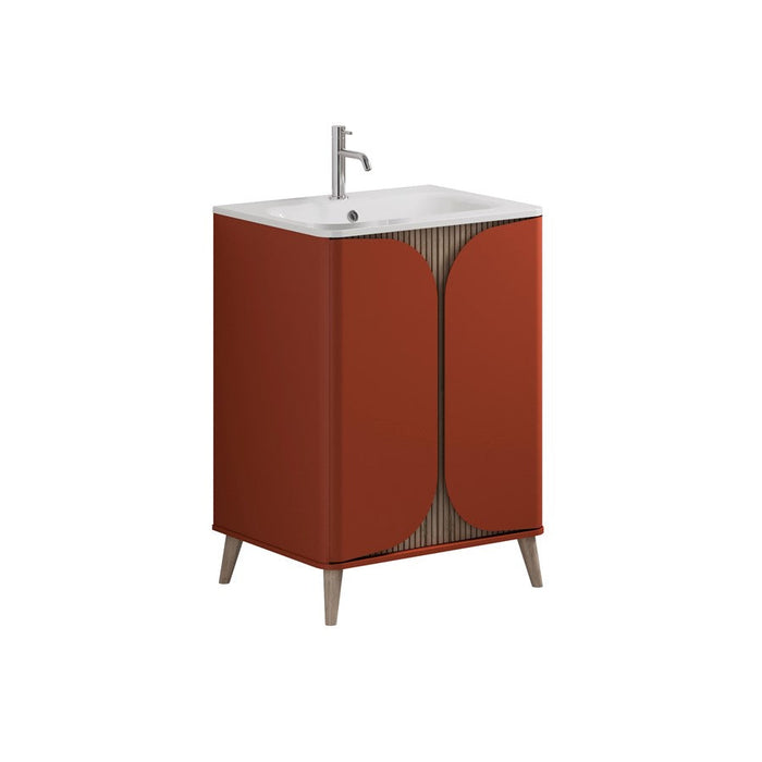 Crosswater Tambour 2 Door Floorstanding Vanity With Basin