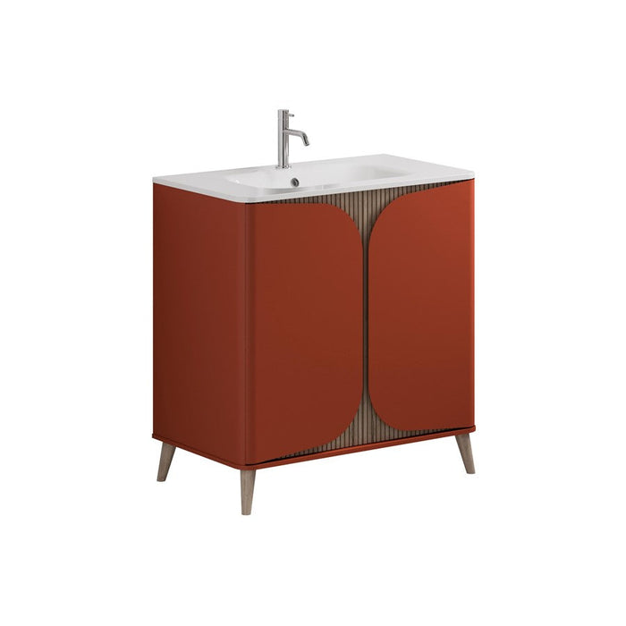 Crosswater Tambour 2 Door Floorstanding Vanity With Basin