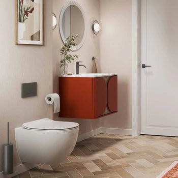 Crosswater Tambour 1 Drawer Wall Hung Vanity With Basin