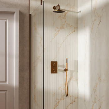 Crosswater Design Shower Set 3 with Fixed Head & Handset