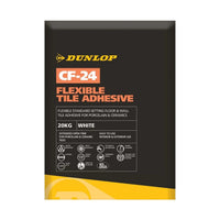 Dunlop CF-24 Flexible Wall & Floor Tile Adhesive - White - 20kg