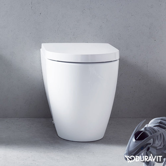 Duravit ME By Starck Floor Standing Back to Wall Toilet & Soft Close Seat