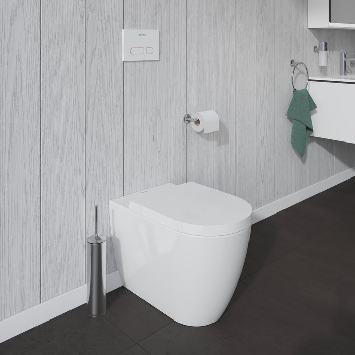 Duravit ME By Starck Floor Standing Back to Wall Toilet & Soft Close Seat