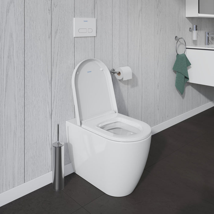 Duravit ME By Starck Floor Standing Back to Wall Toilet & Soft Close Seat