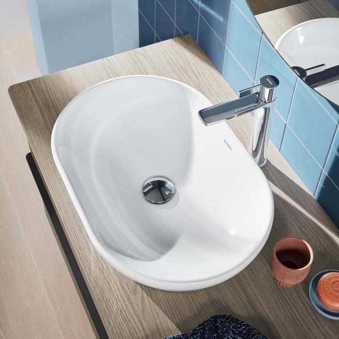 Duravit D-Neo 600 Oval Countertop Basin - Gloss White