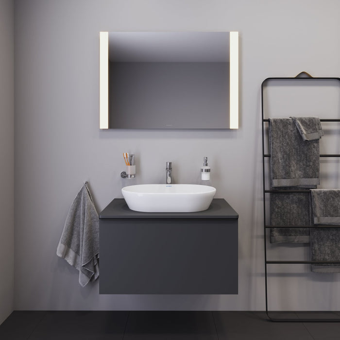Duravit D-Neo 600 Oval Countertop Basin - Gloss White