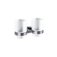 Eastbrook Asti Double Tumbler Holder - Chrome - Toothbrush