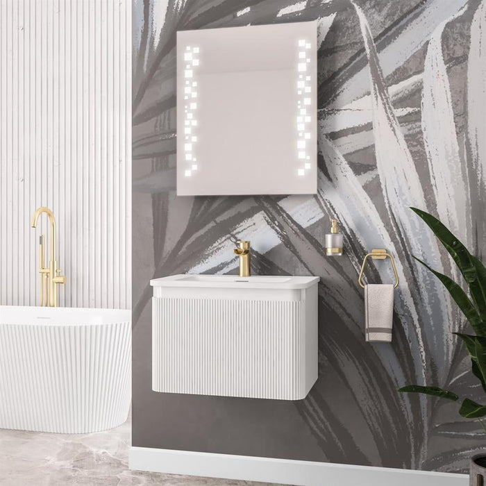Eastbrook Belice 2 Drawer Fluted Wall Hung Vanity Unit