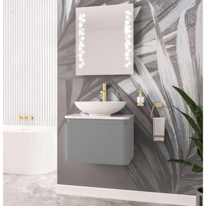 Eastbrook Belice 2 Drawer Fluted Wall Hung Vanity Unit
