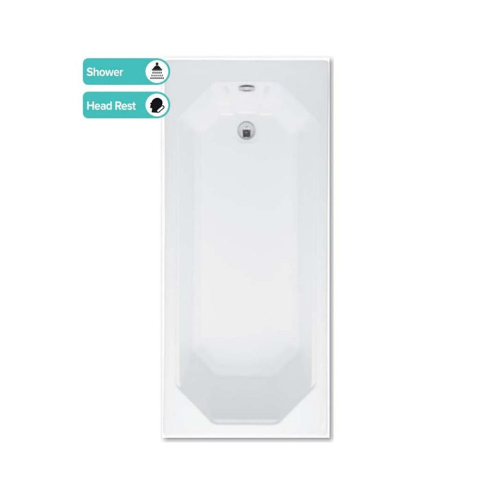 Eastbrook Camden Straight Single Ended Bath - 1600mm X