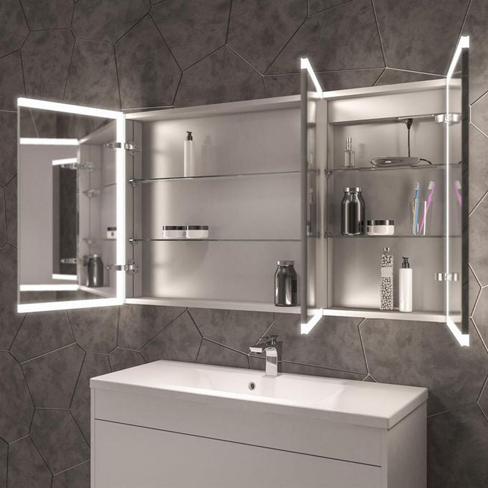 Eastbrook Cassio 3 Door Illuminated Mirror Cabinet - 700mm