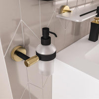 Eastbrook Catania Soap Dispenser - Matt Black/Brushed Brass
