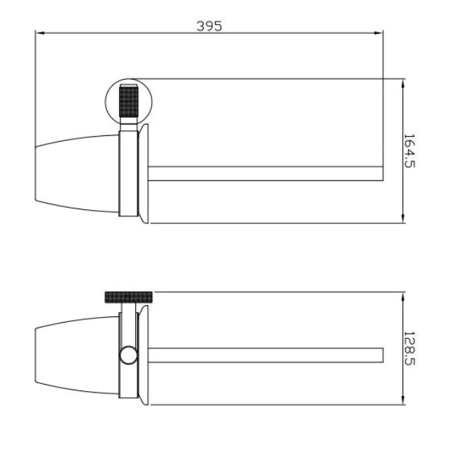 Eastbrook Catania Toilet Brush And Glass Holder - Matt