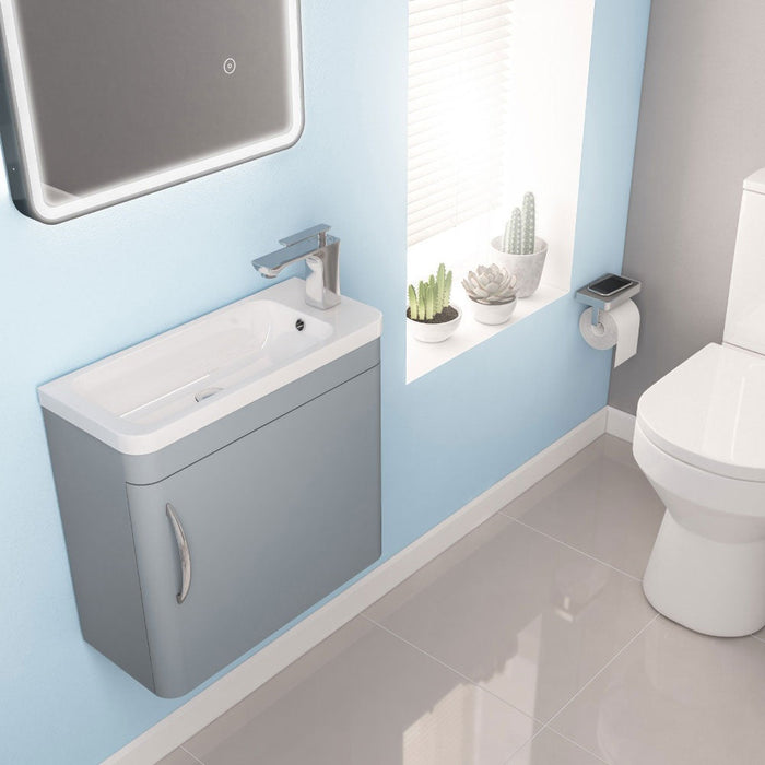 Eastbrook Cavone 1 Door Cloakroom Wall Hung Vanity Unit