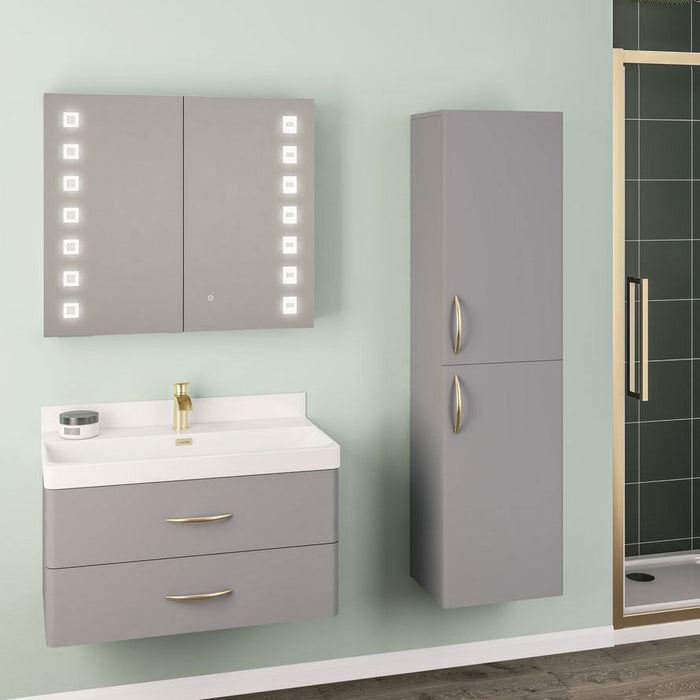 Eastbrook Cavone Wall Hung Tall Storage Unit - 1500mm High