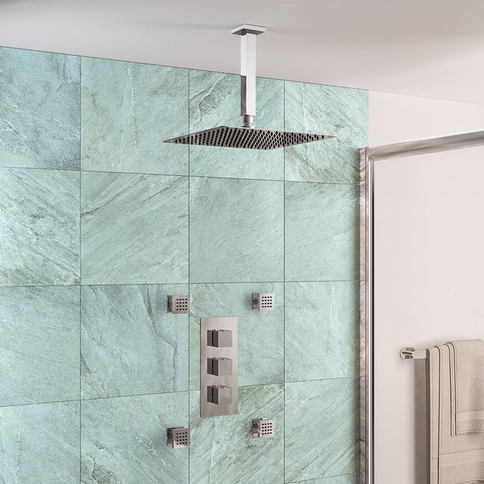 Eastbrook Concealed Shower Valve With Rectangular Shower