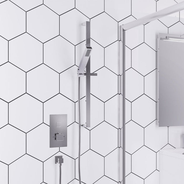 Eastbrook Concealed Shower Valve With Rectangular Slide