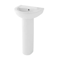Eastbrook Dura Basin With Full Pedestal - White - 450mm / 1
