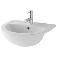 Eastbrook Dura Semi Recessed Basin - 513mm Wide - 1 TH