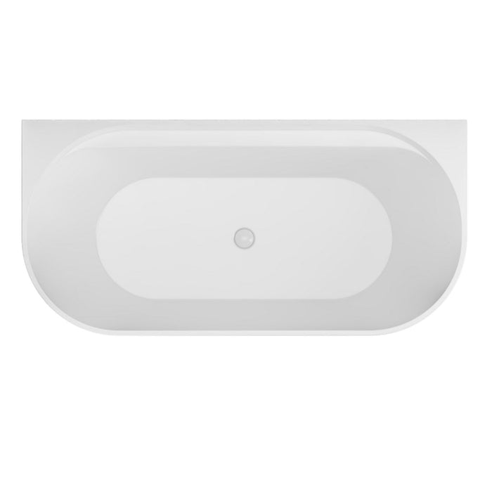 Eastbrook Grafton D Shaped Double Ended Bath - 1650mm X